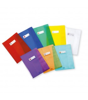 Coprimaxi Favorit in PVC Liscio spessore 140 my  con Porta nome conf. da 50 pz. colore trasparente neutro