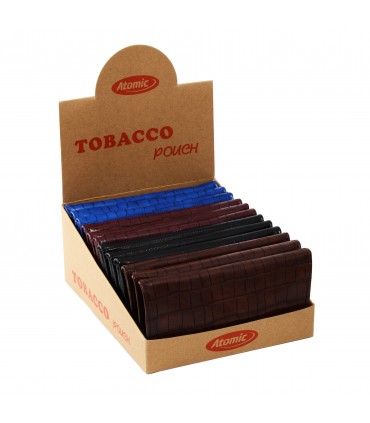 Busta Portatabacco Atomic  XL Similpelle Croco pz. 12 assortito in 4 colori