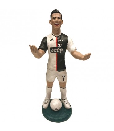 Statua Cristiano Ronaldo H.17 cm Interamente Realizzata a mano
