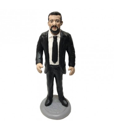 Statuina Matteo Salvini Lega in Terracotta H.17 cm Interamente realizzata e dipinto a mano