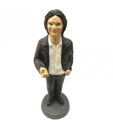 Statuina Renato Zero in Terracotta H.17 cm Interamente realizzata a mano