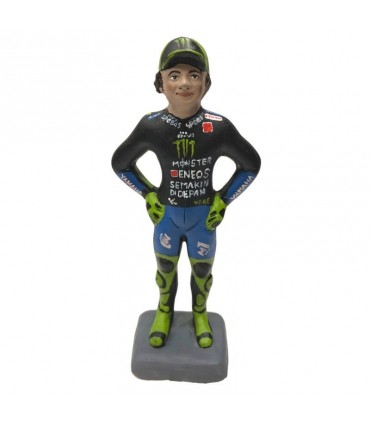 Statuina Valentino Rossi in Terracotta H.17 cm Interamente realizzata a mano