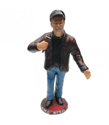 Statuina Vasco Rossi in Terracotta H.17 cm Interamente Realizzato a mano