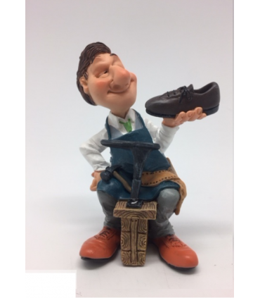 Caricature Mestieri "Il Calzolaio" H. 15 cm