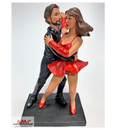 Caricatura Mestieri Ballerini Latino Americano H.15 cm