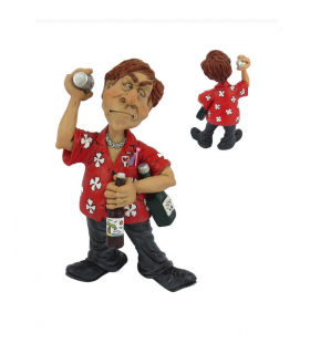 Caricature Mestieri "Il Barman" H. 15 cm