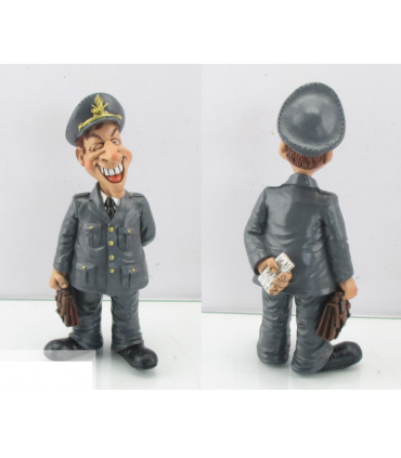 Caricature Mestieri "Il Finanziere Italiano" H. 15 cm