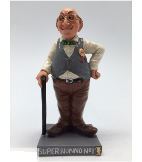 Caricature Mestieri "Super Nonno" H. 15 cm