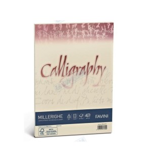 Carta Telata Favini A4 | 100 G/mq | Bianco | 50 Fogli | Per Calligrafia E Inviti - Foto 9