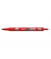 Pennarello Pilot Twin Marker con Doppia Punta Fine/Extra Fine  colore Rosso