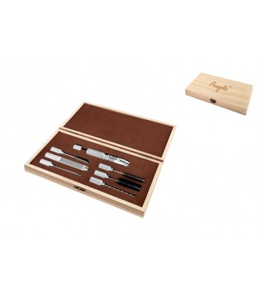 Set 7 pezzi per Pulizia Pipe in Elegante scatola di Legno