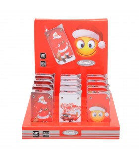 Accendino Atomic X-Mas Elettronico conf.13 pz. assortito con 3 fantasie