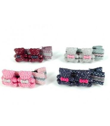 Fermagli per Capelli Le Kikke con Orsetti conf. 12 pz. assortiti come da foto