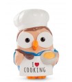 Salvadanaio Goofi Egan in Ceramica "I Love Cooking"  mis.8x10