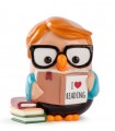 Salvadanaio Goofi Egan in Ceramica "I Love Reading"  mis.8x10