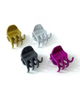 Pinza per Capelli Le Kikke con Glitter conf. 8 pz. colori assortiti come da foto