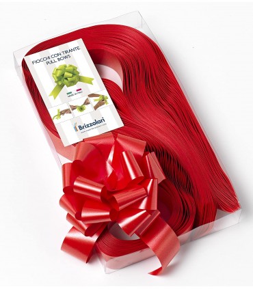 Fiocco strip H. 5 cm.  conf. 30 pz. colore rosso