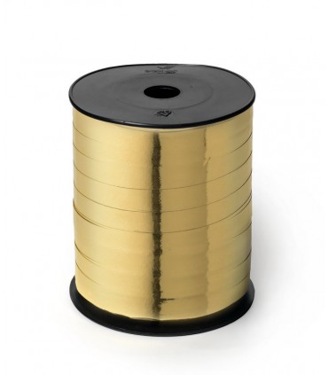Nastro 250 metri  lucido  h. 1 cm.  colore oro