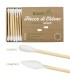 Espositore da Terra Bamboo con Disci Stuccanti-Bastoncini Cosmetici e Classici eS pazzolino da Denti Totale 85 pz.
