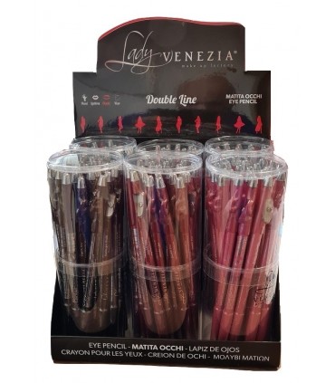 Matita per Occhi Double Line Lady Venezia Expo da 144 pz.