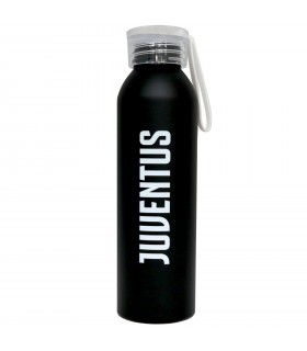 Borraccia F.C.  Juventus in Alluminio con Finitura Lucida e Laccio in Silicone da 650ml