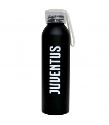 Borraccia F.C.  Juventus in Alluminio con Finitura Lucida e Laccio in Silicone da 650ml