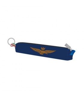 Mini Portapenne con Zip e Logo Aeronautica Militare