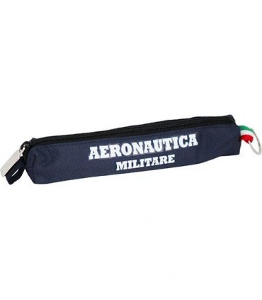 Mini Portapenne con Zip e Logo Aeronautica Militare