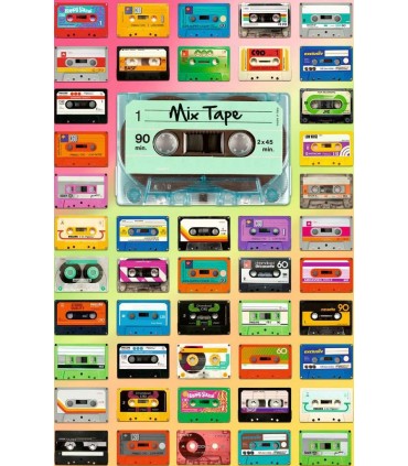 Puzzle Ravensburger 21x33 cm. 200 pz. Mix Tape