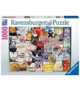 Puzzle Ravensburger 70x50 cm. 1000 pz. eTICHETTE DI vINO