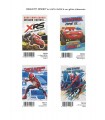 Biglietto Marpimar Cars/Spiderman Compleanno con glitter conf. 12 pz. assortiti
