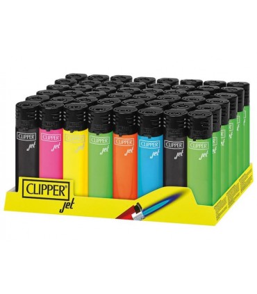 Accendino Clipper Turbo Jet Flame conf. 24 pz. assortito con 4 grafiche