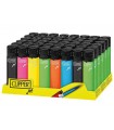 Accendino Clipper Turbo Jet Flame Shiny Fluo  conf. 48 pz. assortito con 4 grafiche