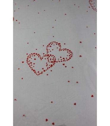 Cellophane CUORI f.to100x130 30my. conf. da 25 fogli