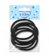 Elastico per Capelli Bustina 6pz. DIam.4.5 cm colore Nero conf. 12 bustine