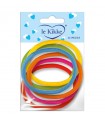 Elastici per Capelli Le Kikke Bustina 6pz. Diam.4.5 cm colori assortiti  conf. 12 bustine