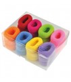 Elastico Fermacoda Spugna per Capelli Le Kikke Diam. 5 spessore 3 cm colore Fluo conf. 24 pz.