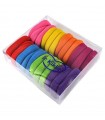 Elastici Fermacoda per Capelli Le Kikke Diam. 5 spessore 1.5 cm colori Forti conf. 24 pz.