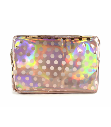 Beauty Case Donna Termico Metalizzato con Pois Le Kikke Dim.