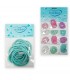 Elastici per Capelli Le Kikke Bustina 12pz. Diam.6 cm colori Pastello con Glitter conf. 12 bustine