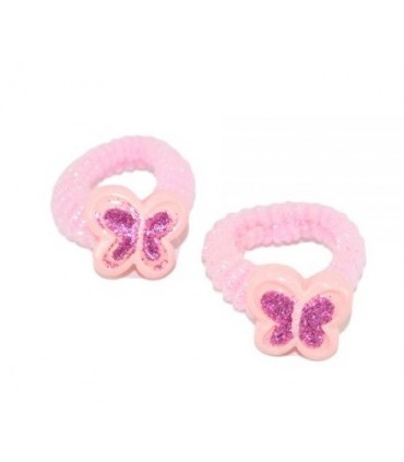 Elastico per Capelli Le kikke con Farfalla conf. 12 pz.