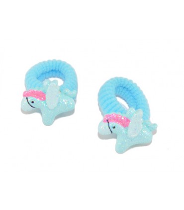 Elastici per Capelli Le Kikke con Pony e Glitter
