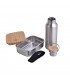 Set Laguiole contenitore Pranzo con Bottiglia Termica in Acciaio