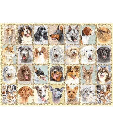 Puzzle Ravensburger 49x36 cm. 500 pz. Ritratti di Cani