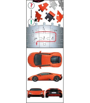 Puzzle Ravensbrurger 3D Lamborghini Huracan Evo