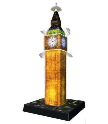 Puzzle Ravensburger 3D che si Illumina H.44 cm 216 pz. Big Ben