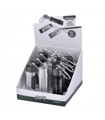 Portasigarette Champ in Metallo Rifinitura Jeans conf. 12 pz. assortiti