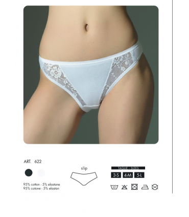 Slip Donna Classico Elasticizzato TG. 3/S conf. 6 pz. assortito con 2 colori