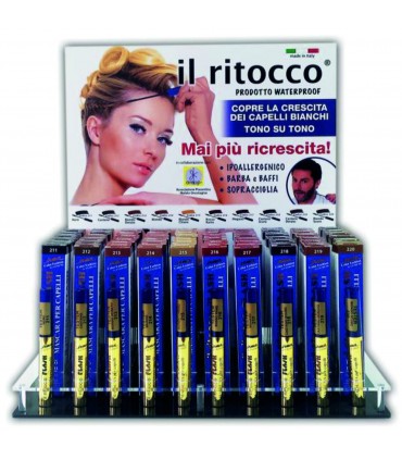 Mascara per Capelli Waterprof da 10ml + TESTER Expo da 60 pz. assortito con