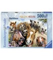 Puzzle Ravensburger 49x36 cm. 500 pz. Selfie in Fattoria